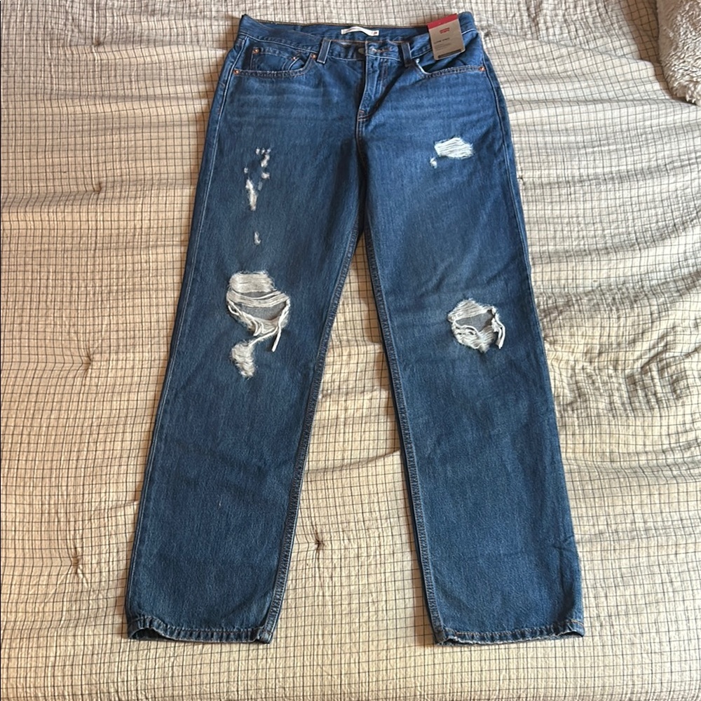 Levi's Blue Distressed Women Jeans